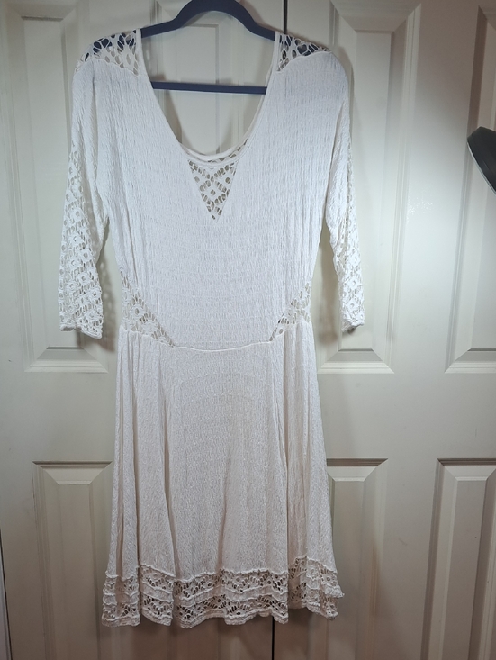 Free People Dresses & Skirts - Free People White Crochet Midi Dress